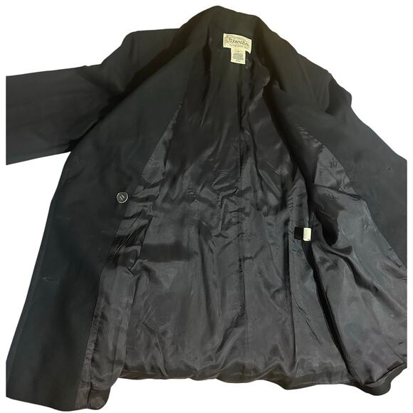 St. John’s Bay Women’s Pea Coat Black Size 14 Wool Nylon Blend Vtg winter cozy - Picture 3 of 7